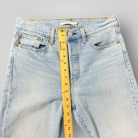 Levi’s Wedgie Straight Leg Raw-Hem Jeans Sz 29 - Picture 9 of 12